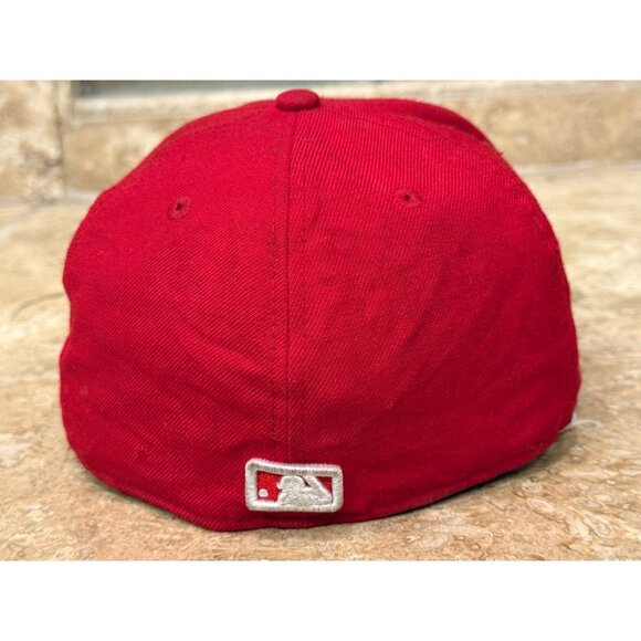 New Era 59Fifty New York Yankees Red Fitted Cap 7 1/2 - Picture 4 of 9
